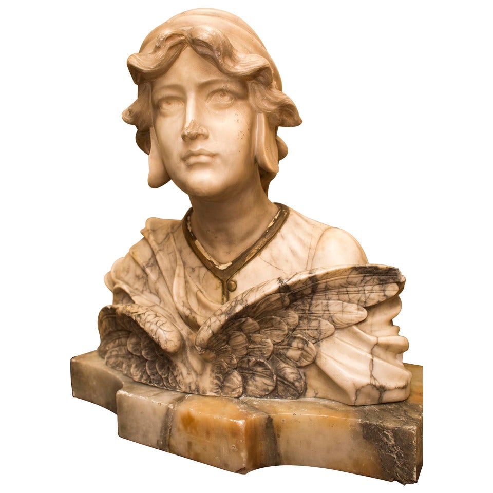 Bust of Mythological Figure, 19th Century For Sale