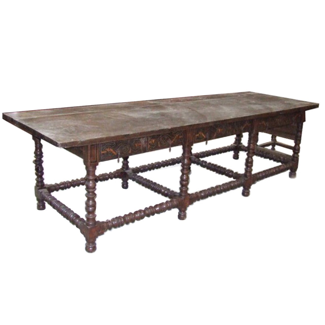 Dining table large For Sale