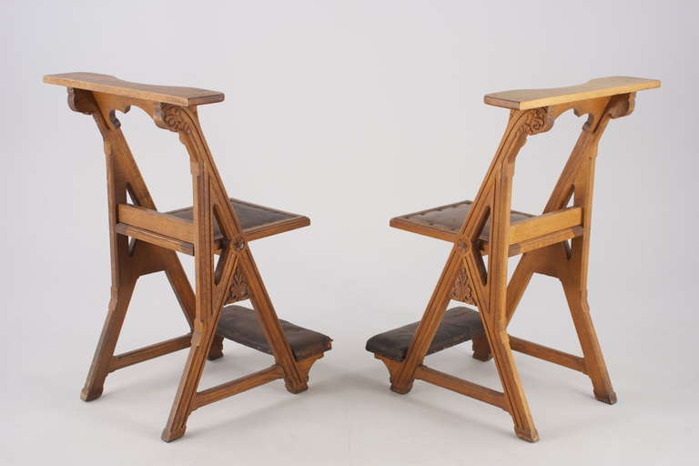 Prie-dieu, Two Kneelers from Early 19th Century For Sale 1