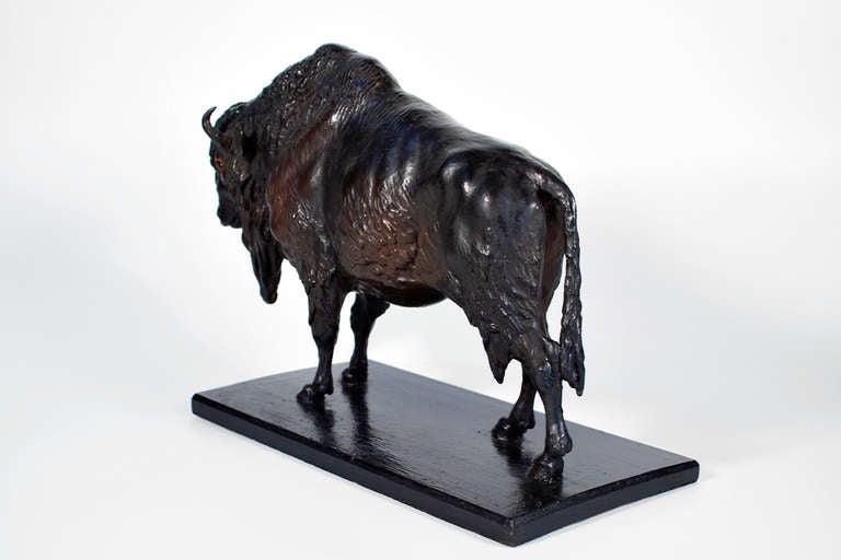 Papier Mâché Buffalo in Amazing Condition For Sale 1