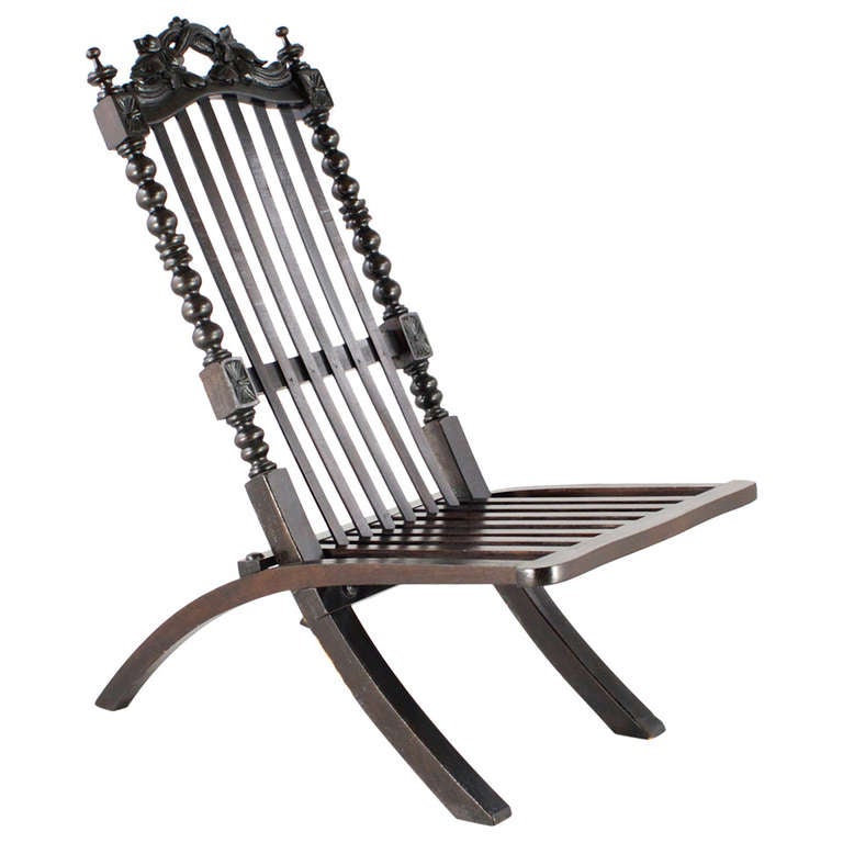 Deck Chair from Early 20th Century, Northern Germany For Sale