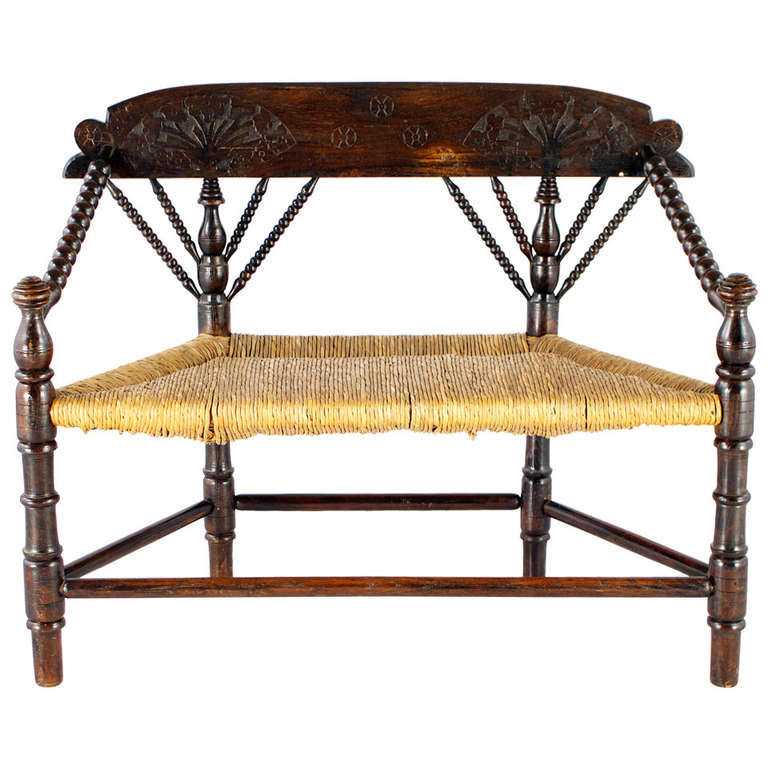 Worpsweder Bench, 19th Century in Perfect Condition For Sale