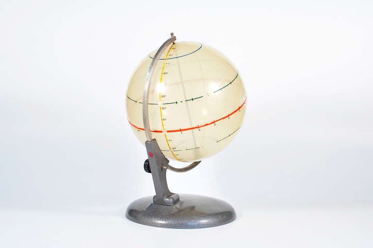 bizarre planetary globe, which shows the options of rotation of heavenly bodies. very cool and reduced piece for writing table.