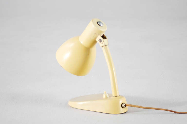 20th Century Marianne Brandt Bedside Lamp 1928 by Koerthing & Mathiesen, Kandem For Sale