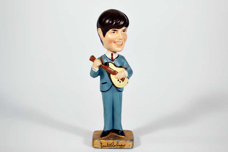 British The Beatles, Fabulous Four as head nodding figures For Sale