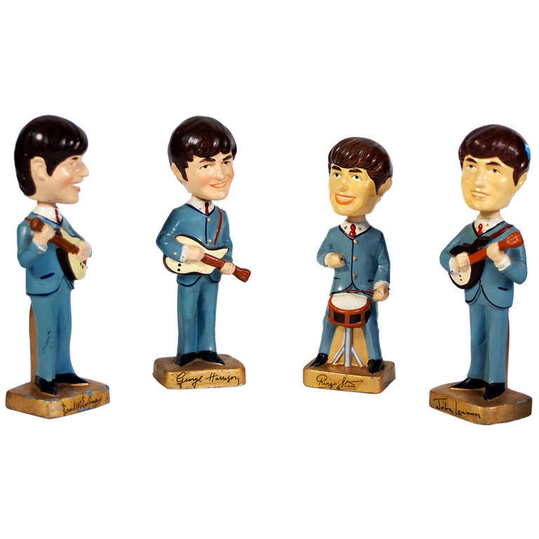 The Beatles, Fabulous Four as head nodding figures For Sale