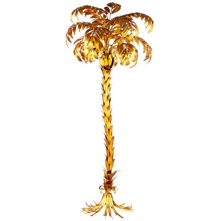 Palm Tree Lamp of Baroque German Design For Sale