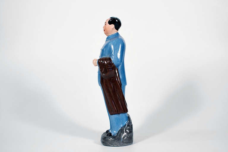 Chinese Chippendale Authentic Mao Zedong, Big Leader with Cigarette For Sale