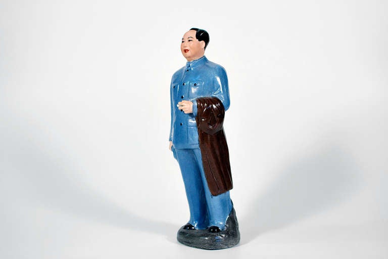 Chinese Authentic Mao Zedong, Big Leader with Cigarette For Sale