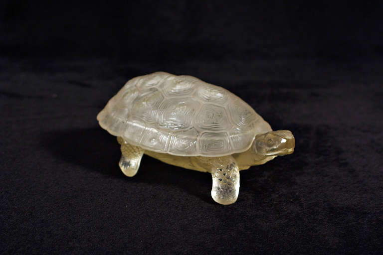 Glass Turtle Jewel Box For Sale