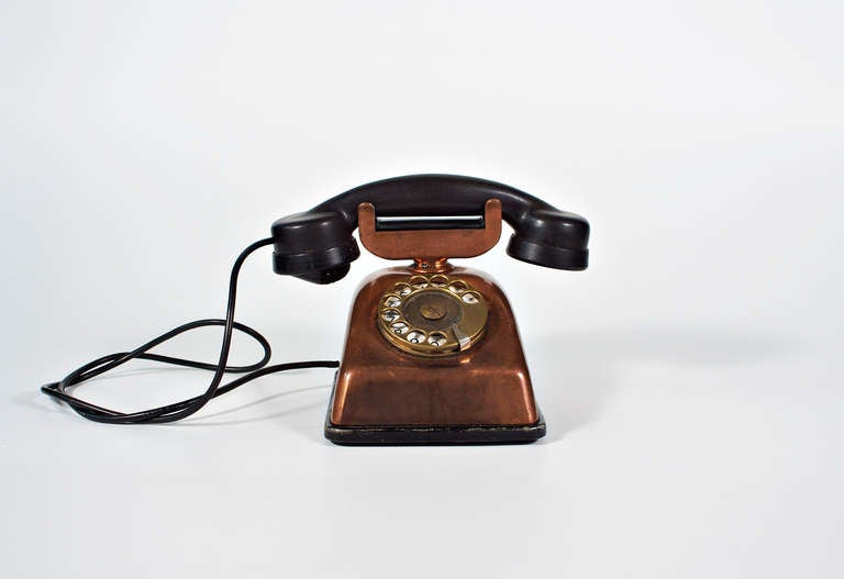 French Provincial Copper Telephone