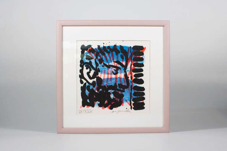 Expressionist Four Limited Lithographs from A. R. Penck, Four short Operas from Berg/Gumpert For Sale