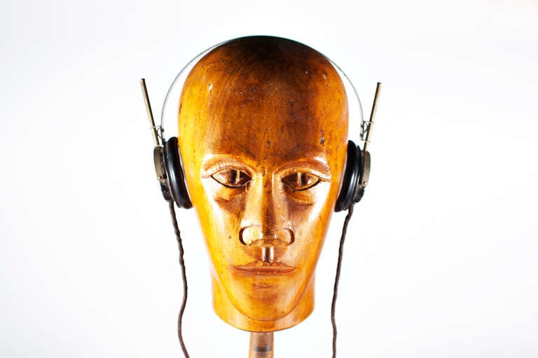 Wooden Head, Display 1900 For Sale 3