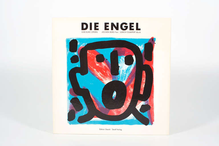 Four Limited Lithographs from A. R. Penck, Four short Operas from Berg/Gumpert In Excellent Condition For Sale In Berlin, DE
