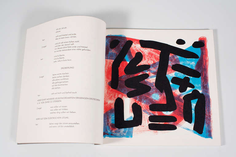 Four Limited Lithographs from A. R. Penck, Four short Operas from Berg/Gumpert For Sale 2