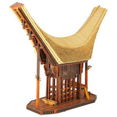 Architectural Model Of Early Japanese Farmhouse