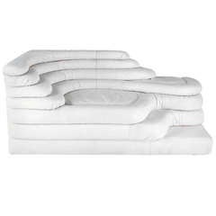 Used Modular Sofa, DS 1025, Four Pieces in White