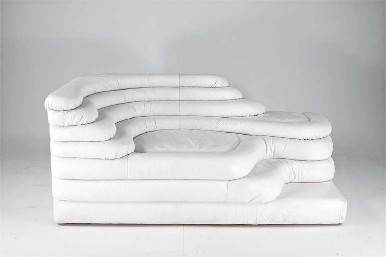 Modular Sofa, DS 1025, Four Pieces in White