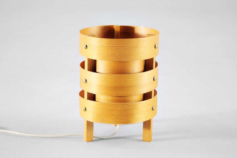 Mid-Century Modern Isamu Noguchi Three-Legged Cylinder Table Lamp, Prototype For Sale
