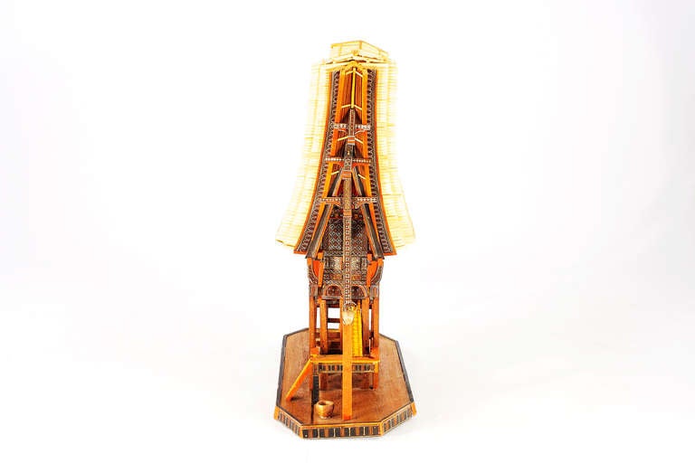 Wood Architectural Model Of Early Japanese Farmhouse For Sale