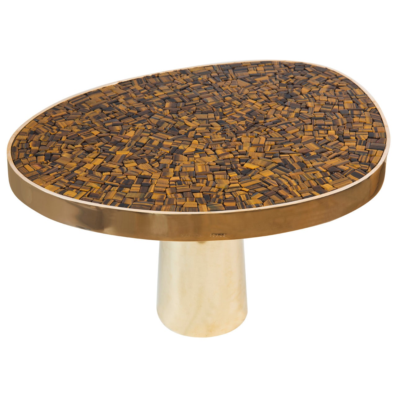 Tiger's Eye Coffee Table by Kam Tin For Sale