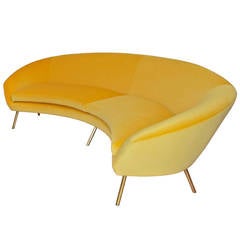 Yellow Sofa by Giuseppe Rossi for Rossi di Albizzate