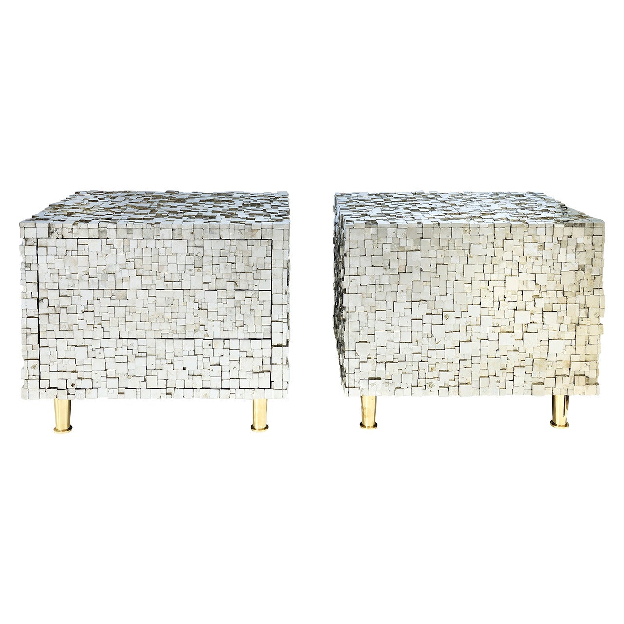 Pair of Bedside Tables by Kam Tin For Sale