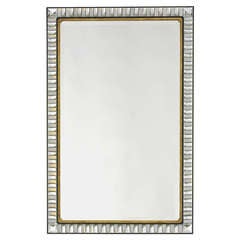 Irish Regency Cut Faceted Glass  Mirror