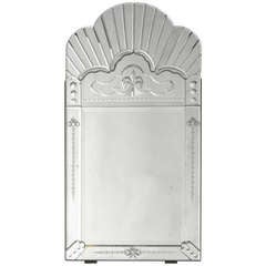 Venetian Fantop Mirror with Radials