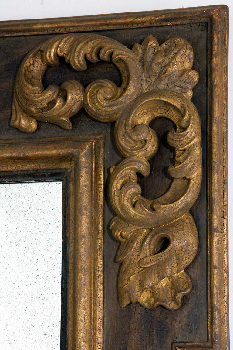 American Italian Baroque Frame Mirror For Sale