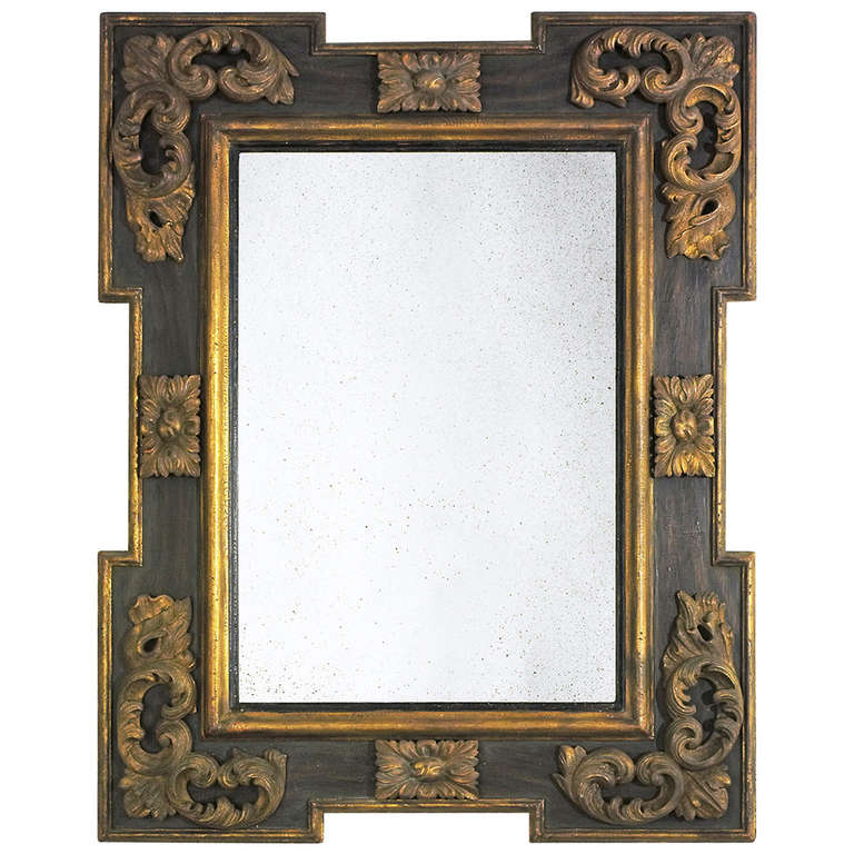 Italian Baroque Frame Mirror For Sale