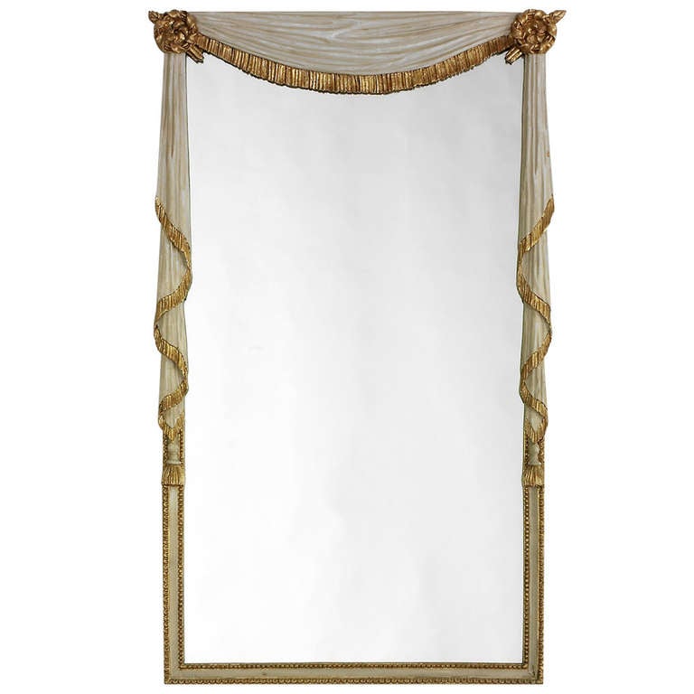 Louis XVI Drape Mirror For Sale
