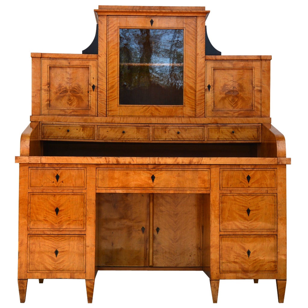 Biedermeier Period Desk, Northern Germany, 1830s For Sale
