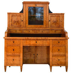 Antique Biedermeier Period Desk, Northern Germany, 1830s