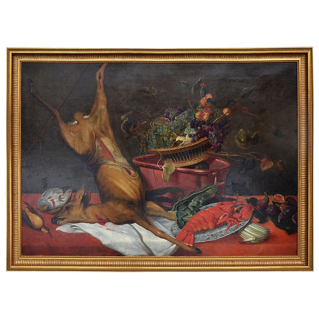 Baroque Hunting Still Life, Circle of Frans Snyders, Before 1700 For Sale