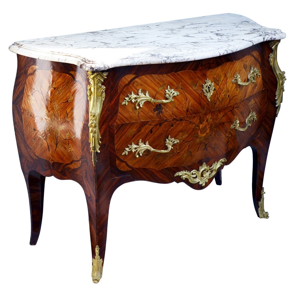 Baroque Revival Chest of Drawers, France, 1850s