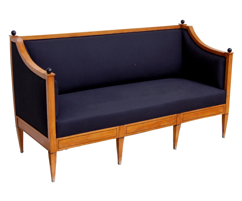 Biedermeier Period Sofa in Cherrywood, 1830s