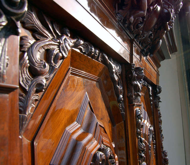 18th Century and Earlier Authentic Baroque Style Cabinet from Hamburg, about 1700 For Sale