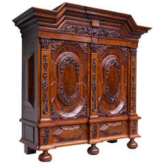 Meuble de rangement baroque de couloir d'Allemagne du Nord, vers 1720