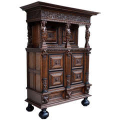 Rare Authentic Baroque Cabinet from Northern Germany, circa 1700