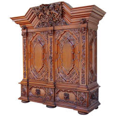 Authentic Hallway Cabinet from Gdansk, circa1890