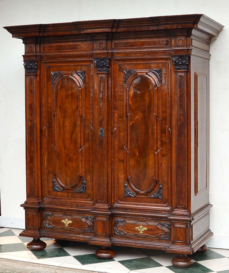 Authentic Baroque Hallway Cabinet from Northern Germany, circa 1730