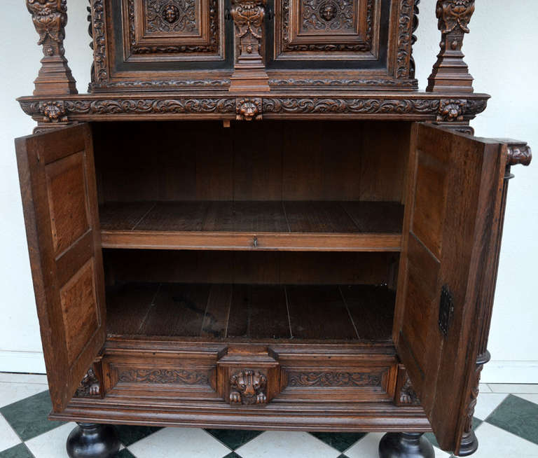18th Century and Earlier Rare Authentic Baroque Cabinet from Northern Germany, circa 1700 For Sale