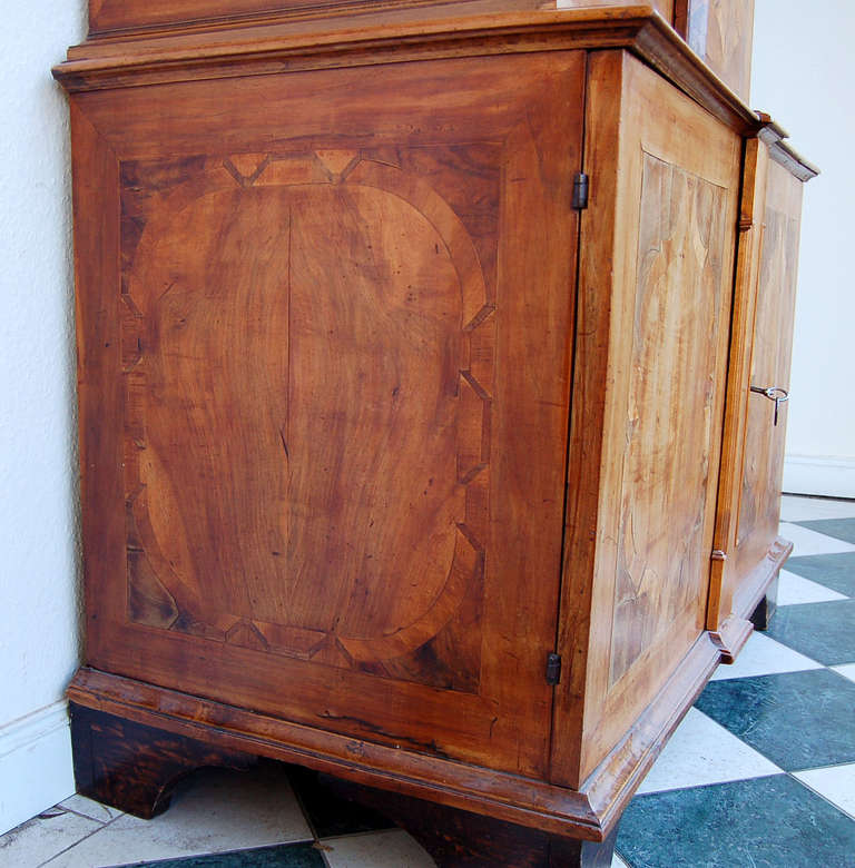 Walnut Rare Courtly Cabinet Closet For Sale