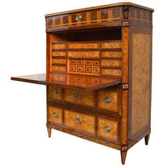 Antique Rare Louis-Seize Bureau by Christoph Hopfengaertner, about 1790