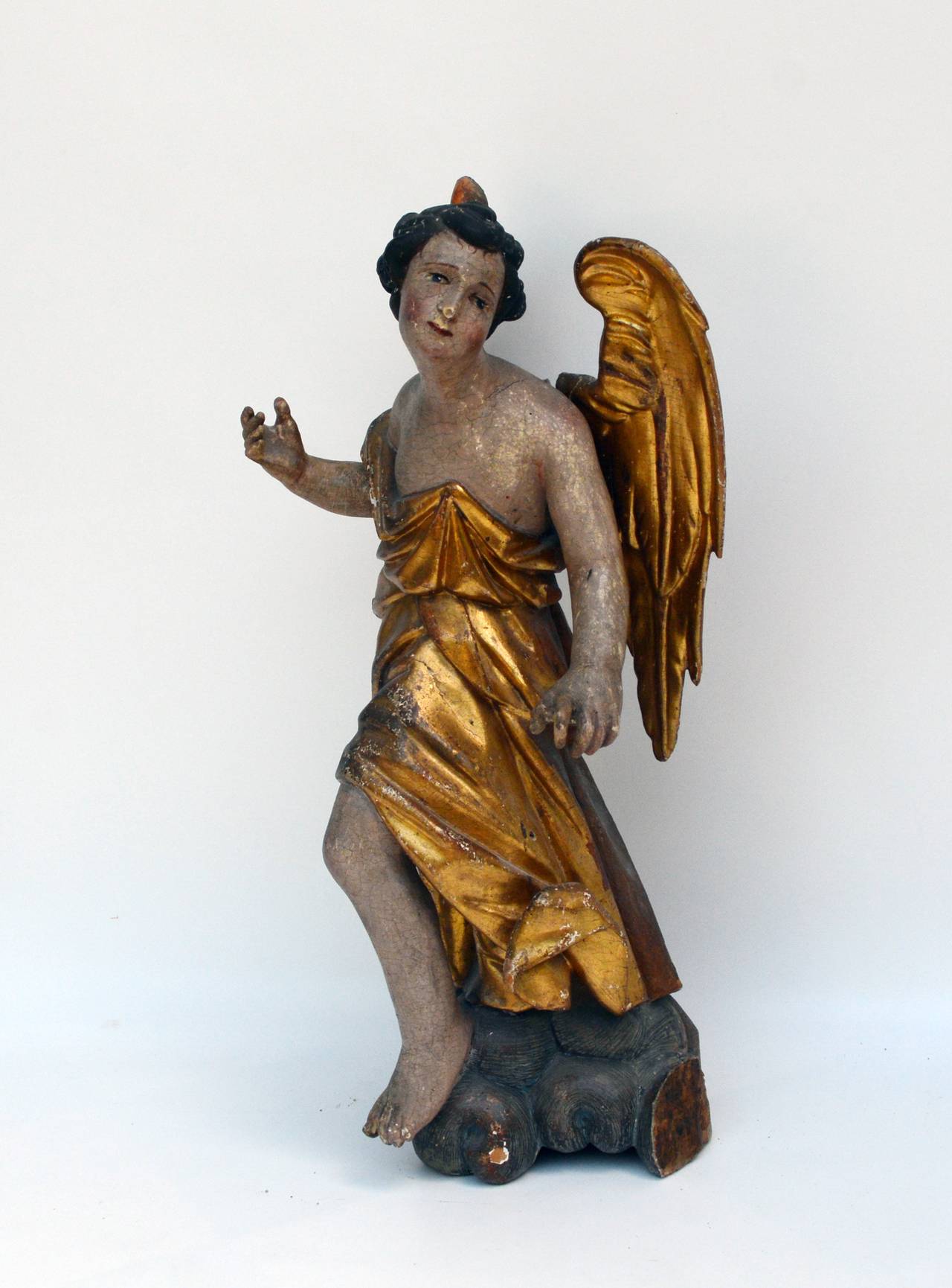 Baroque Era Sculpture of an Angel, 1700s For Sale 2