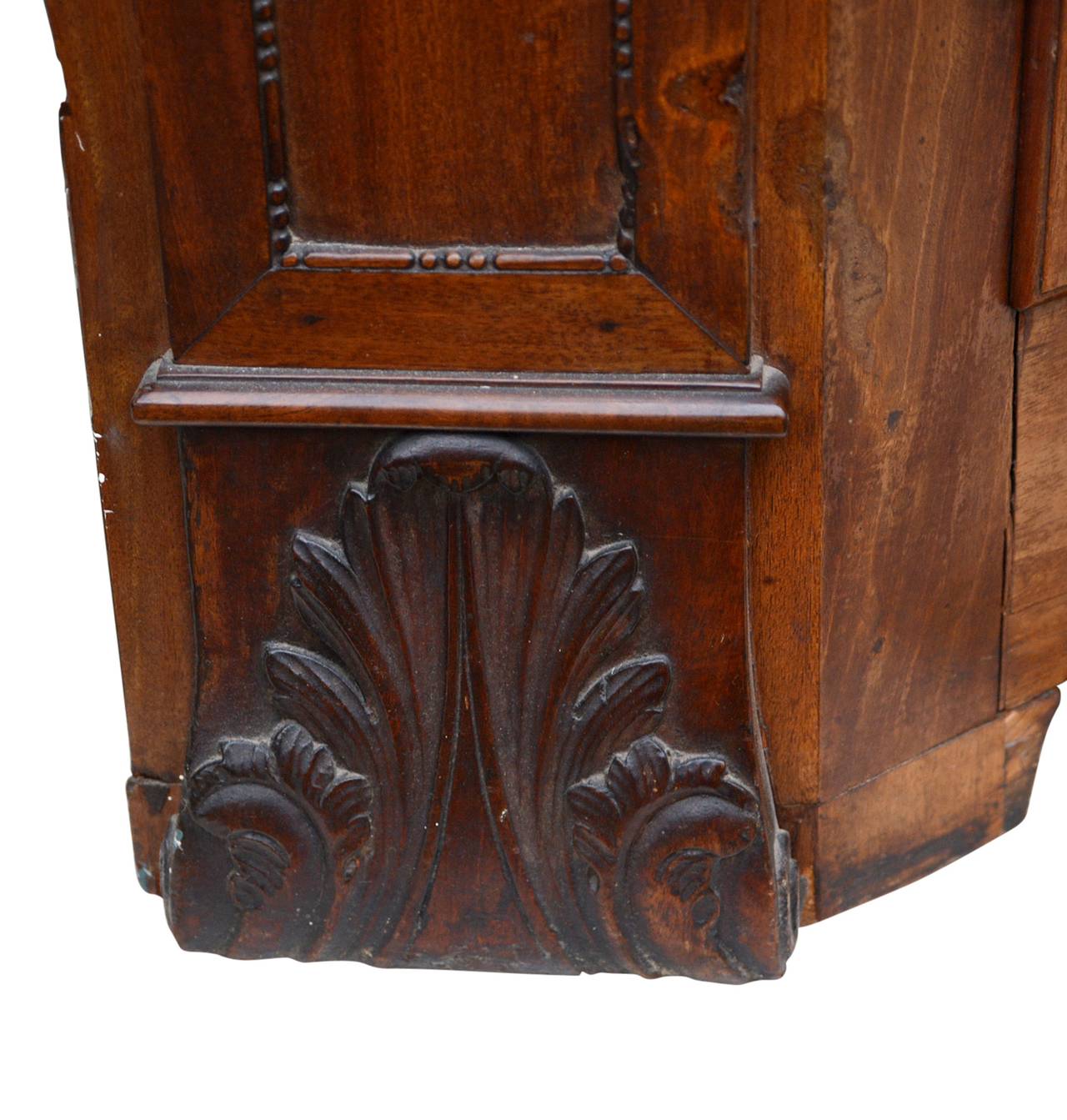 Early 19th Century Empire Style Corner Cabinet, Luebeck, 1800s For Sale