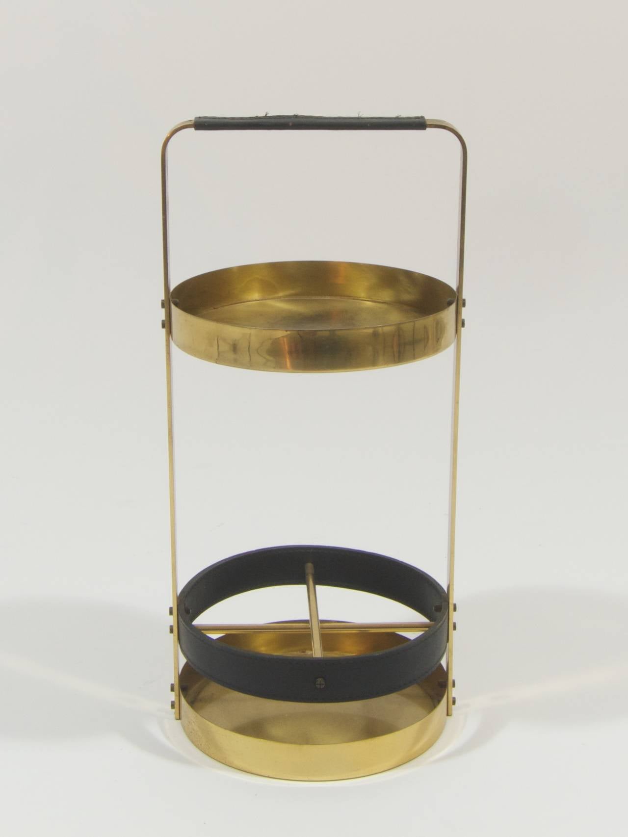 portable Bar by Carl Auböck, 1960s
Mod. 5362
brass, leather