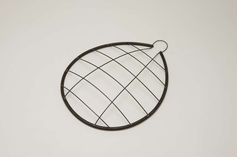 Mid-20th Century Extremely Rare Fruit Basket by Carl Aubock