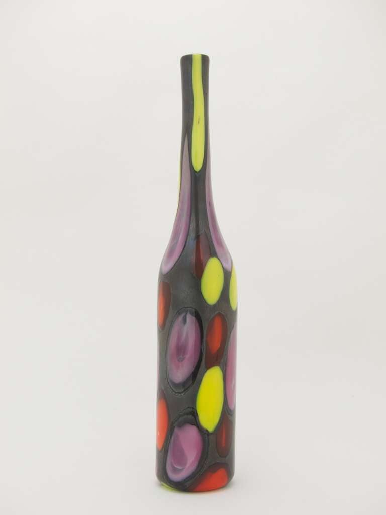 Mid-20th Century Bottle Vase, Nerox a Petoni by Ermanno Toso For Sale